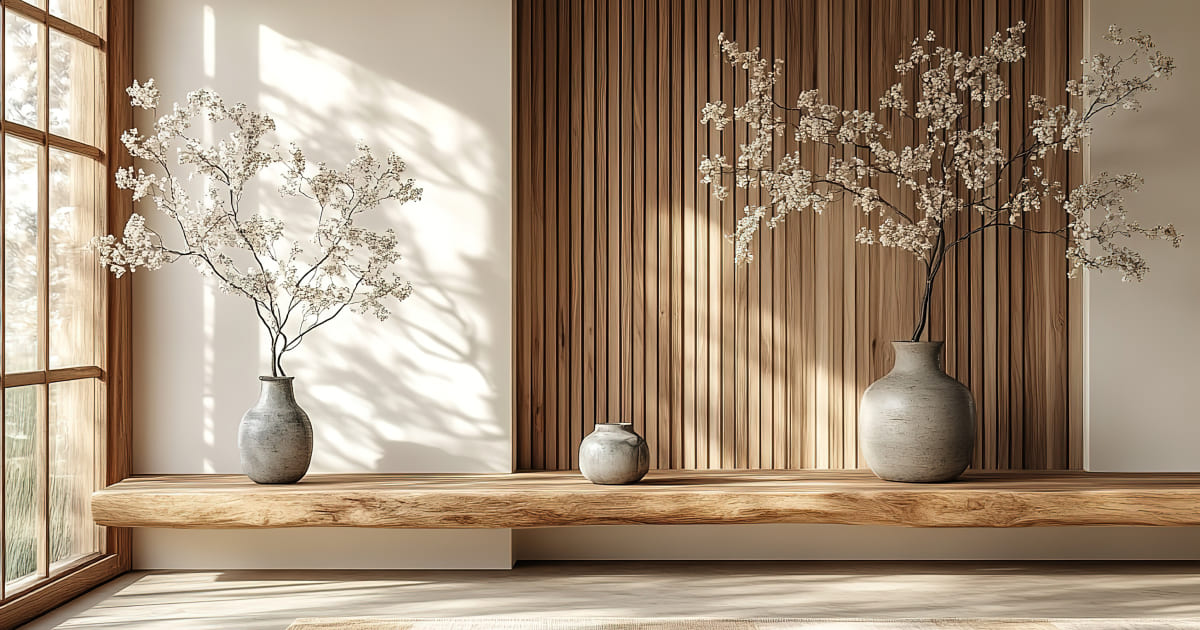 ”日式木紋壁紙